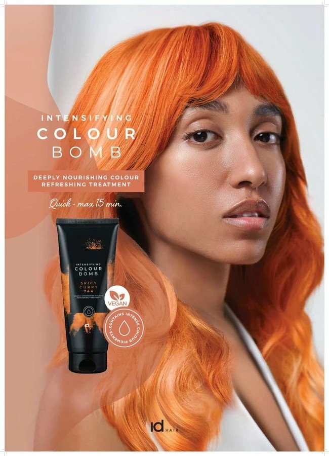 Id Hair Colour Bomb Spicy Curry 744 200ml 3 Id Hair Colour Bomb Spicy Curry 744 200ml - Bilde 3