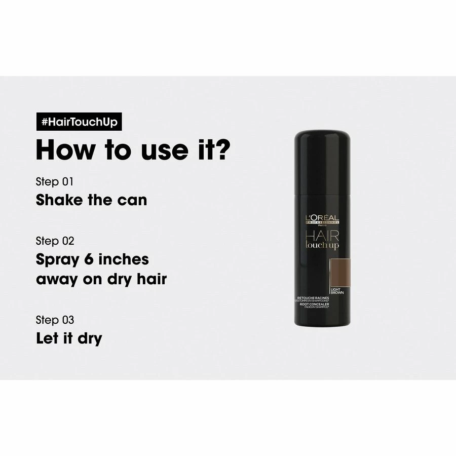 L'Oréal Professionnel Hair Touch Up Light Brown 75ml L'Oreal Professionnel L'Oréal Professionnel Hair Touch Up Light Brown 75ml -Shu Uemura Art Of Hair-butikk 1cada2c3 d097 4274 8e6c aa448520b40a 11