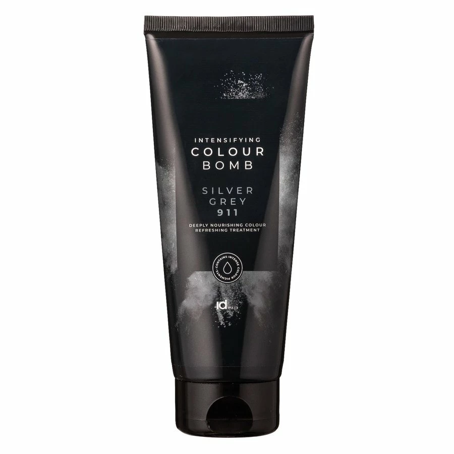 Id Hair Colour Bomb Silver Grey 911 200ml 1 Id Hair Colour Bomb Silver Grey 911 200ml