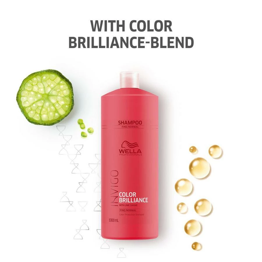 Wella Professionals Invigo Color Brilliance Shampoo Fine Hair 1000ml 3 Wella Professionals Invigo Color Brilliance Shampoo Fine Hair 1000ml - Bilde 3