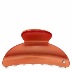DARK Hair Claw Large Orange