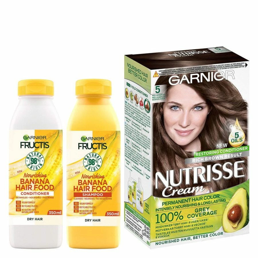 Garnier Fructis Hair Food Banana + Nutrisse Bundle Deal 1 Garnier Fructis Hair Food Banana + Nutrisse Bundle Deal