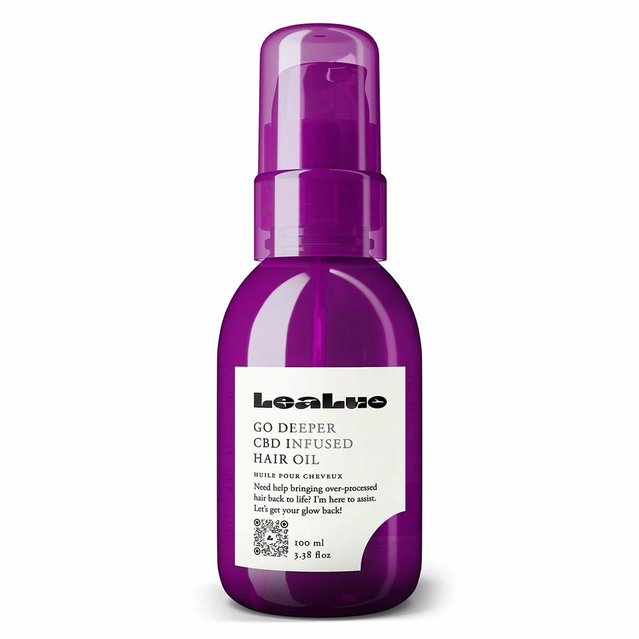 LeaLuo Go Deeper CBD Infused Hair Oil 100ml 2 LeaLuo Go Deeper CBD Infused Hair Oil 100ml - Bilde 2