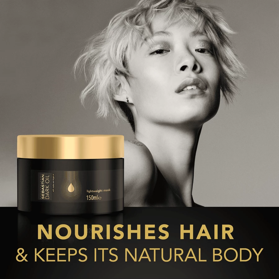 Sebastian Professional Dark Oil Lightweight Hair Mask 150ml 2 Sebastian Professional Dark Oil Lightweight Hair Mask 150ml - Bilde 2