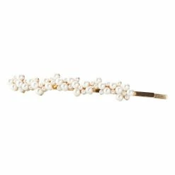 Corinne Hair Slider Pearls Gold