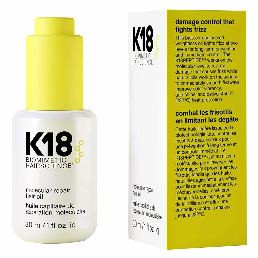 K18 Molecular Repair Hair Oil 30ml 2 K18 Molecular Repair Hair Oil 30ml - Bilde 2