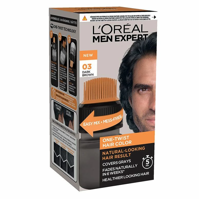 L’Oréal Paris L'Oréal Paris Men Expert One-Twist Hair Color 03 Dark Brown 2 L’Oréal Paris L'Oréal Paris Men Expert One-Twist Hair Color 03 Dark Brown - Bilde 2