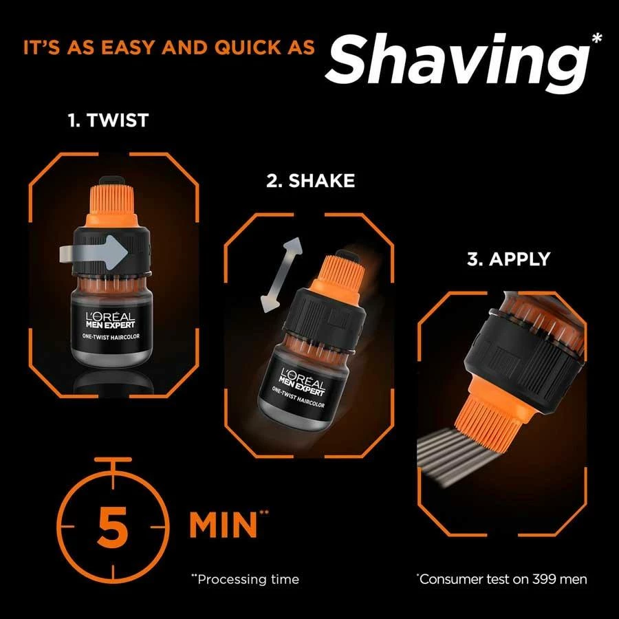 L’Oréal Paris L'Oréal Paris Men Expert One-Twist Hair Color 03 Dark Brown 7 L’Oréal Paris L'Oréal Paris Men Expert One-Twist Hair Color 03 Dark Brown - Bilde 7