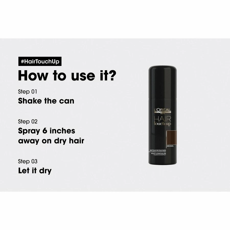 L'Oréal Professionnel Hair Touch Up Brown 75ml L'Oreal Professionnel L'Oréal Professionnel Hair Touch Up Brown 75ml -Shu Uemura Art Of Hair-butikk b811a8a9 b8ee 4748 a884 042b54bb18bb 12