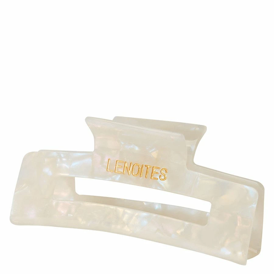 Lenoites Premium Eco-Friendly Hair Claw Pearly White 1 Lenoites Premium Eco-Friendly Hair Claw Pearly White