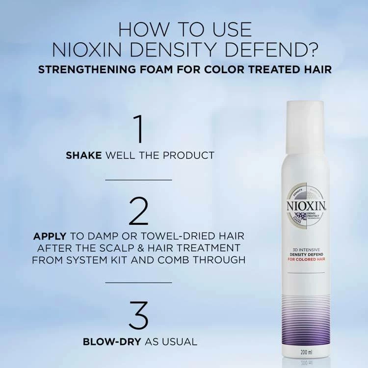 Nioxin 3D Intensive Density Defend For Colored Hair 200ml 4 Nioxin 3D Intensive Density Defend For Colored Hair 200ml - Bilde 4