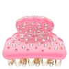 DARK Crystal Hair Claw Pink