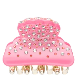 DARK Crystal Hair Claw Pink